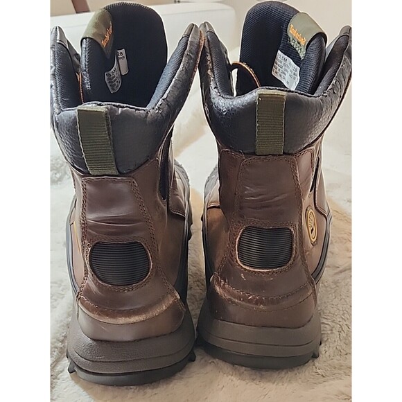 Timberland Mens 10.5 Waterproof Brown Leather Winter Snow Boots Rubber Durable main image 4